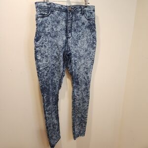 ROX DENIM Acid Wash Denim High Waisted  SkinnyJeans Size 13